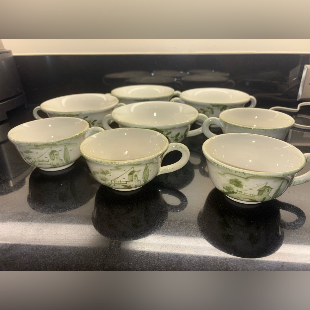 Borgo Antico by VIETRI (ITALY) cups and bowls